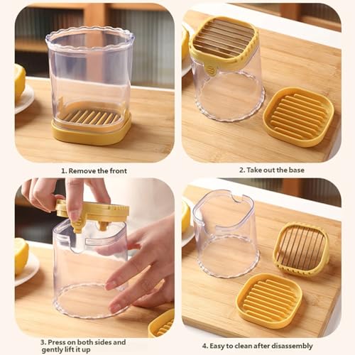 Cortadora multifuncional para frutas y vegetales acero inoxidable miniatura 3