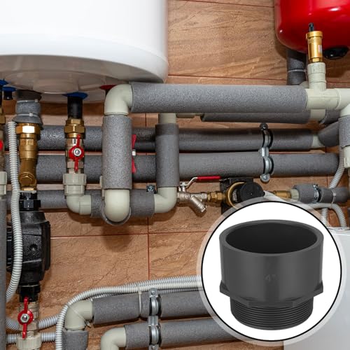 Image of 4 Pcs 4 Inch PVC Pipe Fitting Male Adapter Schedule 80 Socket x NPT Compatible with 836 Series Heavy Duty Industrial Grade Corrosion Resistant Plumbing Irrigation Connector for Water