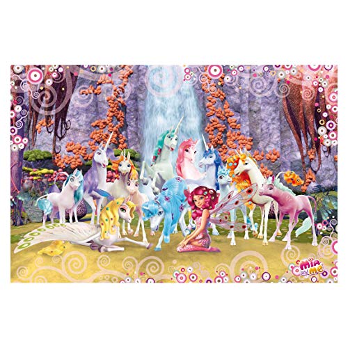Tapete Mia and me Mia und Onchao mit den Einhörnern von Centopia, 190cm x 288cm