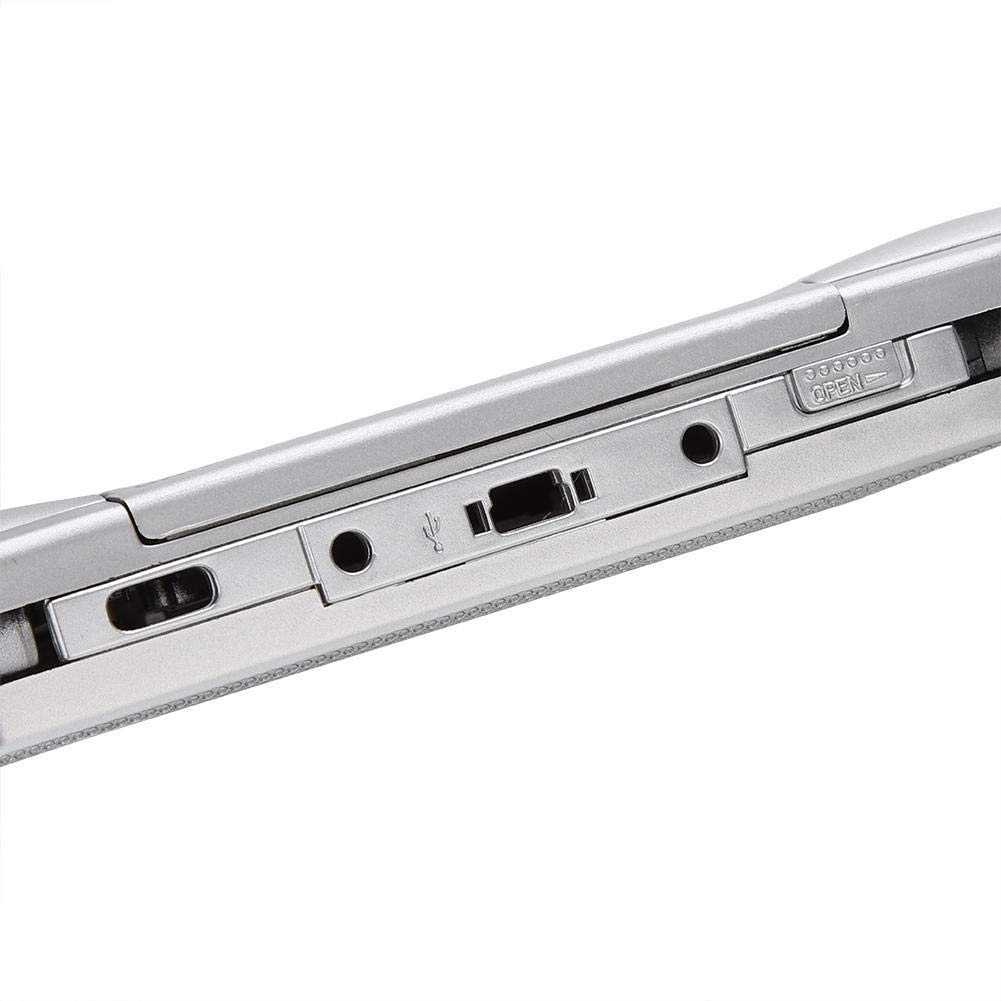 Gind Carcasa de Juego PSP1000, Todos los enchufes reservados Carcasa de Repuesto de PSP 1000 fácil de Cambiar, el diseño de Apariencia es novedoso para la Carcasa(Silver)