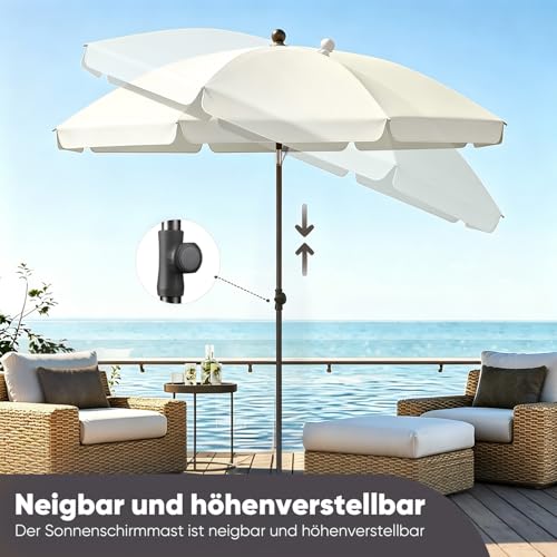 Praktische Schutzhülle für den Sekey Sonnenschirm Balkon 200 cm zum sicheren Transport und der Lagerung.