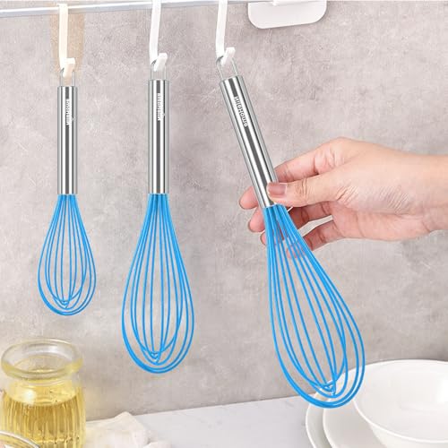 image for NileHome Whisk Commercial Stainless Steel wisk & Silicone Non-Stick Co