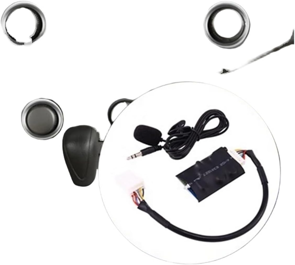 Car Radio Audio Adapter Bluetooth AUX Cable Microphone Handsfree Music Interface Disc Box Compatible for Toyota Camry Corolla