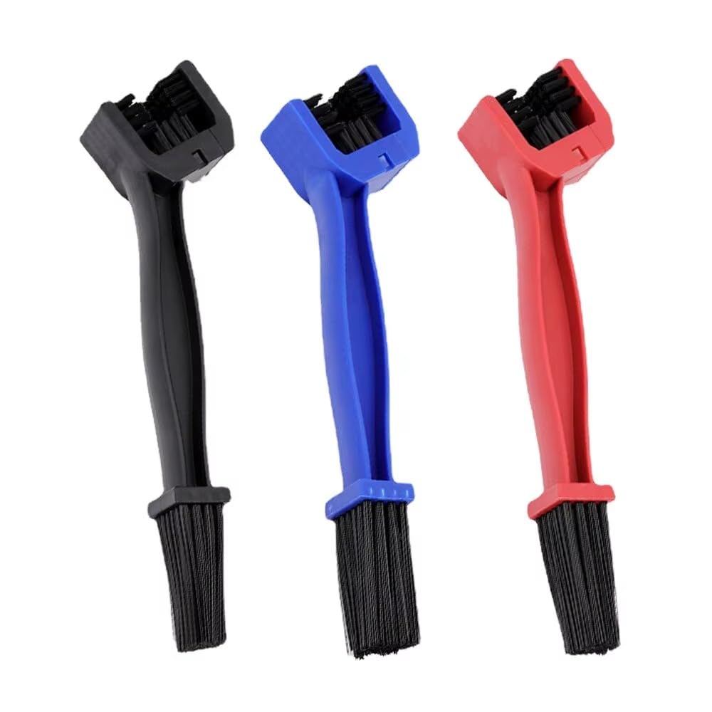 Portable Chain Cleaner Motorcycle Road Bike Chain Clean Brush Bicycle Clean Motorcycle Tools Chain Cleaner Maintenance Tool (1, black)