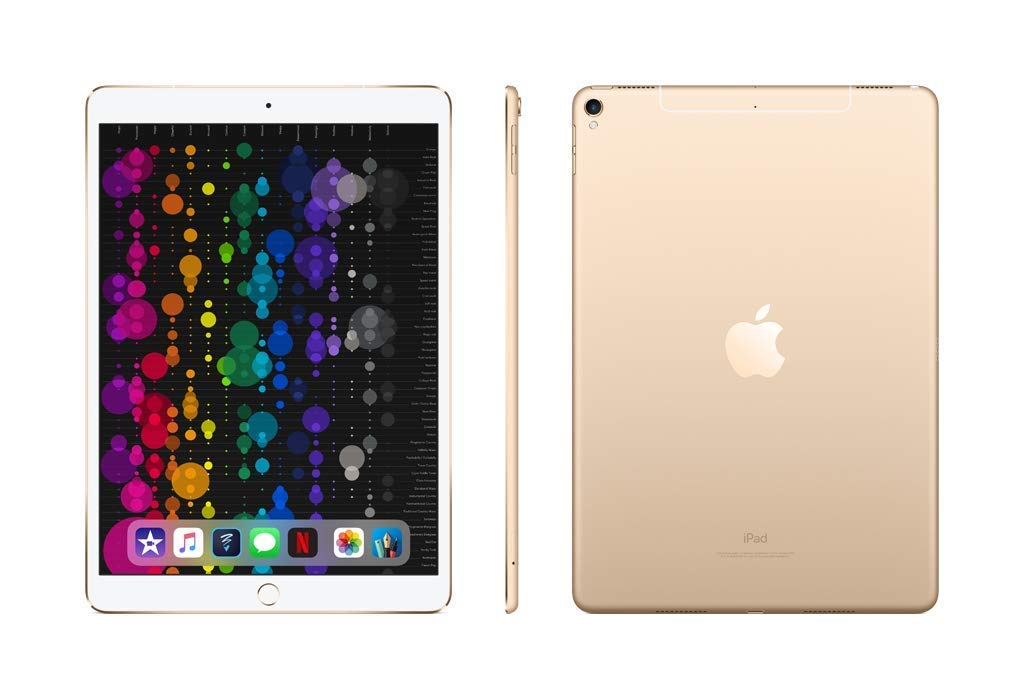 2017 Apple iPad Pro (10.5-inch, Wi-Fi + Cellular, 64GB) Gold