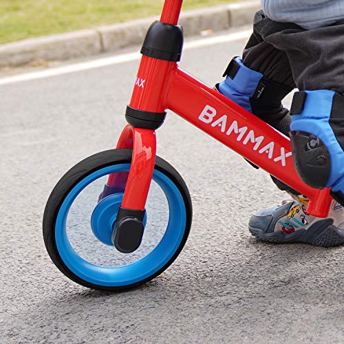 Bammax Baby Balance Bike, Kids Training Bike Toddler Riding Scooter Bicycle Riding Toys No-Pedal Baby Walker First Bike Inflation-Free Lightweight Sport Balance Bike for 2 to 5 Year Infant & Children
