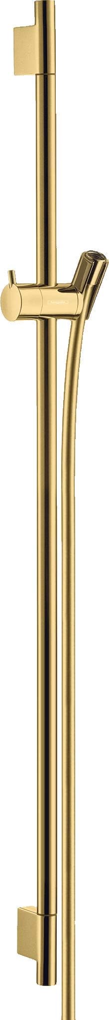 Unica Shower Rail S Puro 90 Cm With Shower Hose, Polished Gold-Optic, 28631990