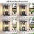 ZSMAIKU Large Outdoor Lights For House,Modern Exterior Lighting Fixtures,Black Outdoor Wall Lantern Sconce,2-Light Front Porch Garage Hallway Wall Mount Light With Thick Glass Shades Waterproof 2 Pack