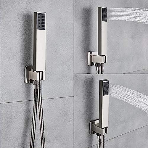 Panel de ducha con cascada, ducha de lluvia, sistema SPA con chorros de masaje, columna para baño con display de temperatura y mezclador, marca Iatupke miniatura 4