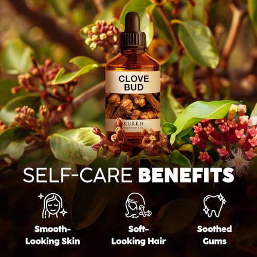 Kukka Essential Oils KEO-CLO-118M Kukka Clove Oil For Oral Care, Teeth & Gums Clove Essential Oil thumb #3