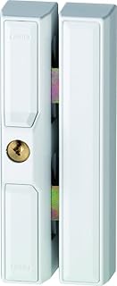 ABUS Fenster-Zusatzsicherung FTS88 - Fensterschloss mit 2 verkrallenden Stahlriegeln, verschiedenschließend - ABUS-Sicherheitslevel 9 - 35232 - Weiß