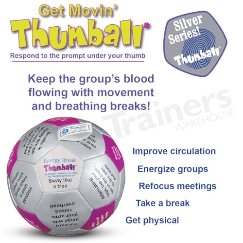 Image of Trainers Warehouse 6 inch Thumball Collection, 32 Prompts for Conversation, Team Building, Relationship and Training