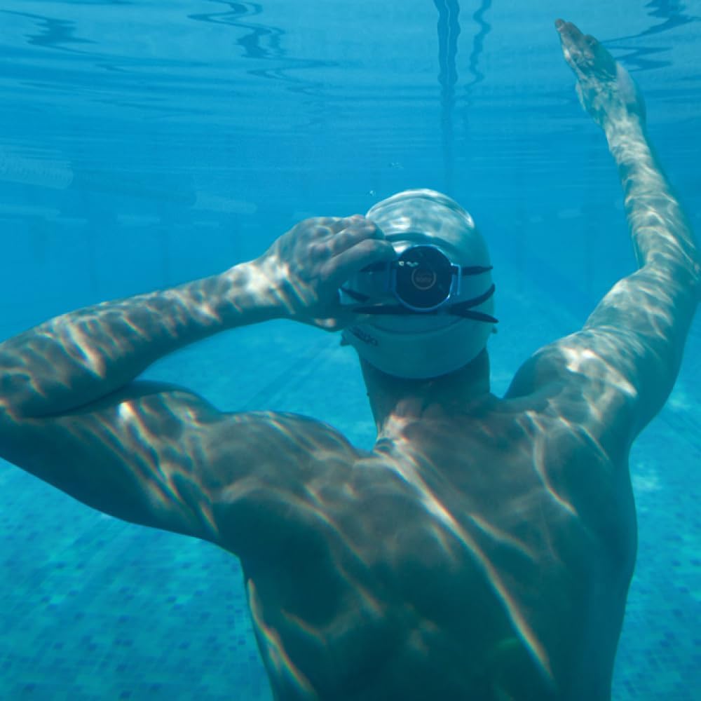 SONR Reproductor MP3 impermeable para natación, conducción ósea, auriculares subacuáticos para piscina, aguas abiertas y entrenamiento de triatlón, inalámbrico, sonido cómodo y claro (gris oscuro)