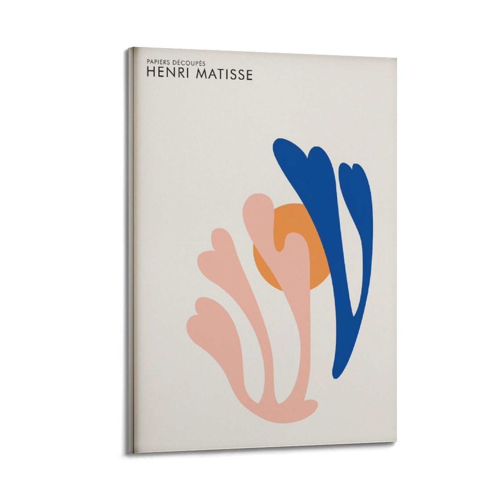 xiaoxiaoshen Henri Matisse Abstract Moss, Blush & Blue Composition Canvas Poster Wall Art Prints Room Aesthetic Murals Bedroom And Living Decorations 20x30inch(50x75cm)