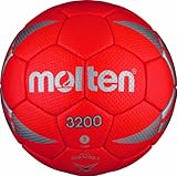 Bola de la Competencia MOLTEN H2X3200 - Balón de Balonmano Multicolor Rot/Silber/Schwarz Talla:1