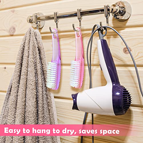 4 Pack Nail Brushes, Handle Grip Nail Brush For Cleaning Fingernails, Nail Cleaning Scrub Brush Scrubbing Pedicure Tools For Toes And Nails Men Women #TOP6