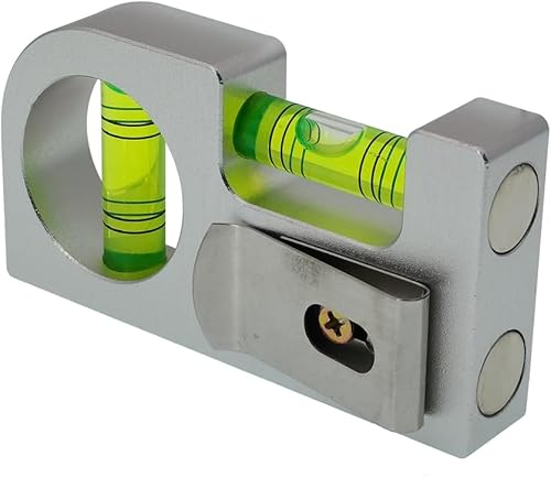 Aleación de aluminio sólido Mini regla de nivel portátil mini medidor de burbuja de nivel con función magnética instalación de soporte de TV (verde