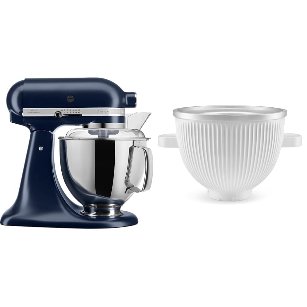 Kitchenaid Artisan 4,8 L Stand Mikser 5KSM175PS Dried Rose-EDR & Kitchenaid Yeni Dondurma Aparatı -5KSMICM (2'li özel kampanya seti)