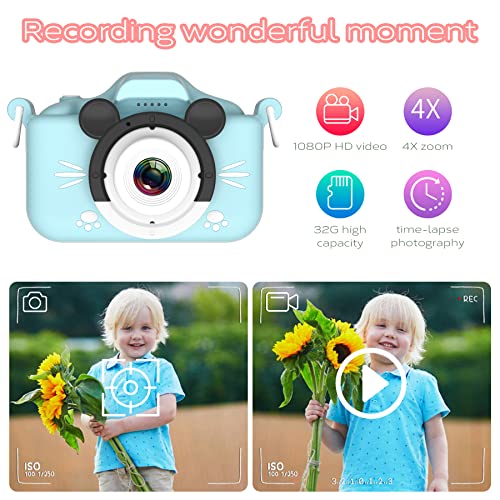 Saneen Kids Camera, 1080P HD Camera for Kids with 32 GB Card, 40MP Kids Digital Camera for Girls Boys Age 2-12, Perfect… - Image 3