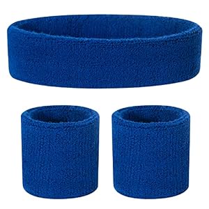 ONUPGO Kids Sweatbands Toddler Headband Wristband Set – Athletic Cotton Baby Sweat Band for Kids Youth Baby (1 Headband + 2 Wristbands)