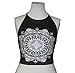 Ularma Womens Mandala Print Tank Crop Tops Chaleco Blusa sin Mangas Atado...