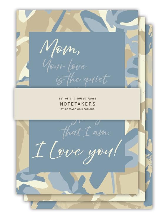 Cuadernos de notas para madres juego de 3 diarios florales Cottage Garden de 64 páginas