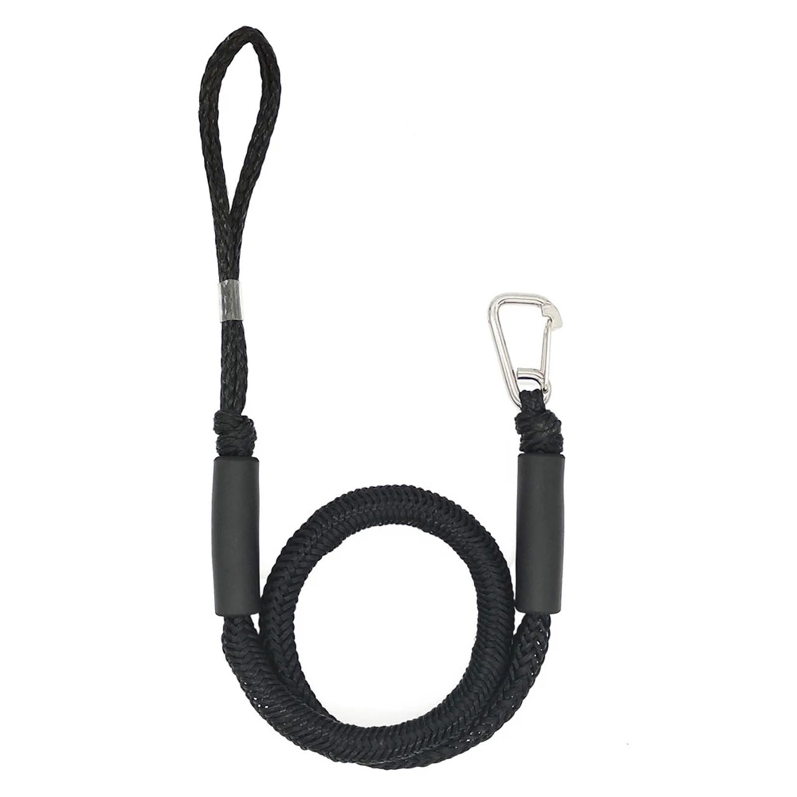1/2PCS Bungee Dock Linien Schock Docking Seil Dehnbar Boot Zubehör Festmacher for Wasserfahrzeuge Jet Ski Kanu power(1pcs Black)