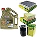 Produktbild Filter Set Inspektionspaket 5 Liter Motoröl Castrol EDGE Titanium FST 5W-30 LL MANN-FILTER Innenraumfilter Luftfilter Ölfilter