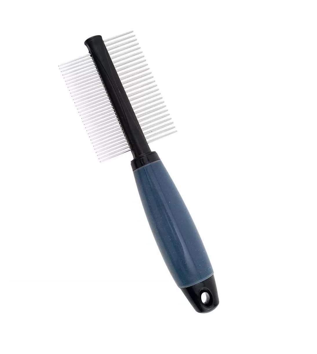 Ultimate Comfort Non Slip Silicone Handle Pro Quality Grooming Combs For Dogs (Detangling)