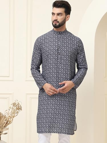 Image of SOJANYA (Since 1958 Men's Exquisite Silk Blend Kurta Elevate Your Festive Look-Crafted for Excellence