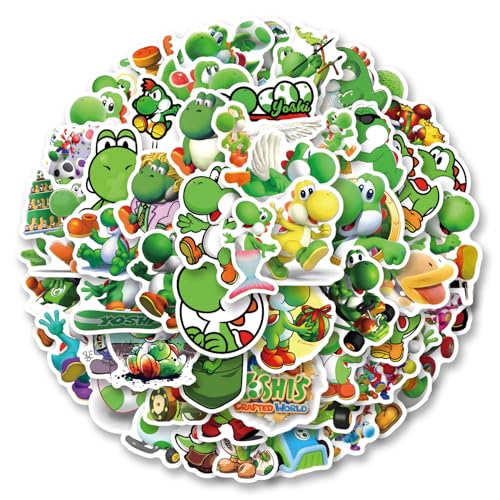 Image of 61Pcs Cartoon Stickers Pack, Game Cute Vinyl Waterproof Sticker Decals for Water Bottle, Laptop, Phone, Scrapbooking, Journaling Choice for Party Supply Decor