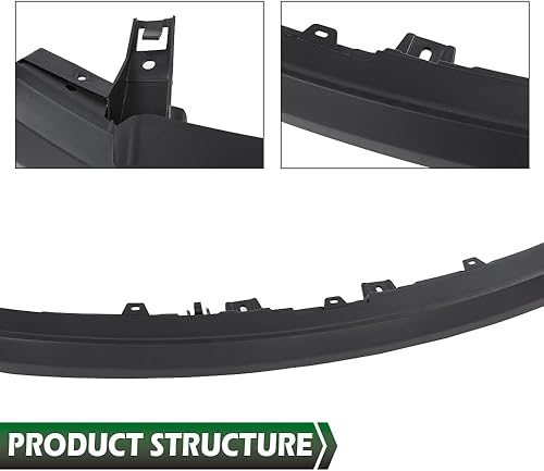 Miniatura 5 de GRAND ORANGE Nueva cubierta de parachoques delantero superior compatible con Ford F150 Pickup 2009-2014 (solo para modelos XL) 11735587, FO1000643