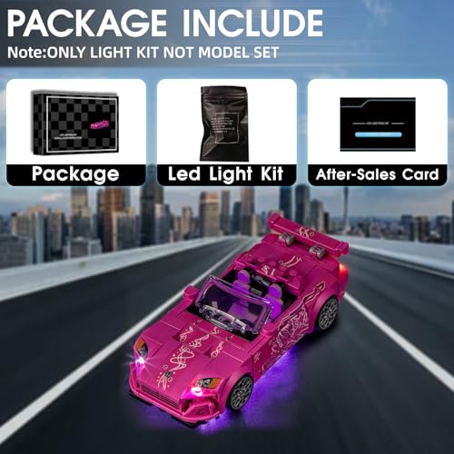 Image of LED Light for Lego 77241 2 Fast 2 Furious Honda S2000 Set, Light Kit Compatible with Lego 77241 Building Blocks Model, Not Included The Model Set