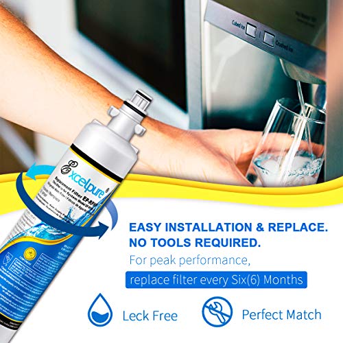 Excelpure Rpwf Replacement For Ge Rpwf (Not Rpwfe), Rwf1063, Rwf3600A, Wsg-4, Dwf-36, R-3600, Mpf15350, Opfg3-Rf300, Bcf77, Refrigerator Water Filter, 2Pack #TOP5