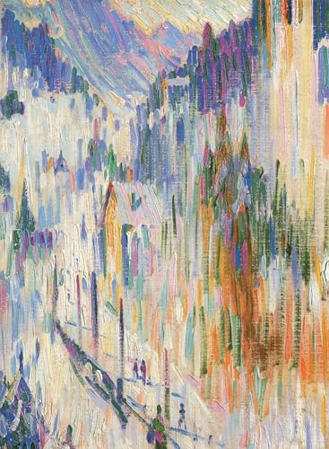 Peinture murale St Moritz en hiver Curt Herrmann affiche décorative 60x90