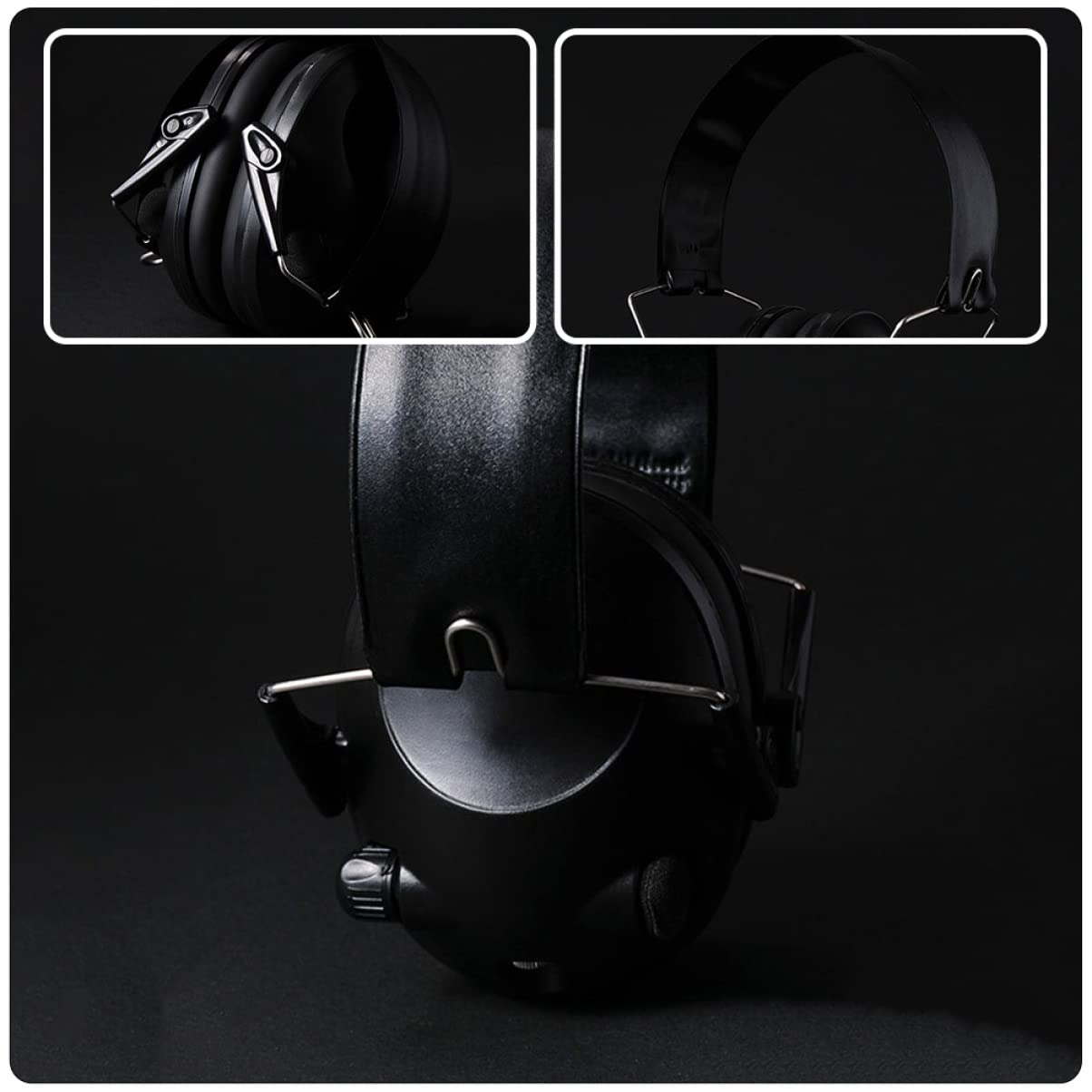 BESPORTBLE Casque De Réduction De Bruit De Prise De Vue Manchons Défenseurs Aide Boules Quies Oreilles Rechargeable Équipement Radio Protecteur Écouteur Boucle Sensoriel Black Abdos