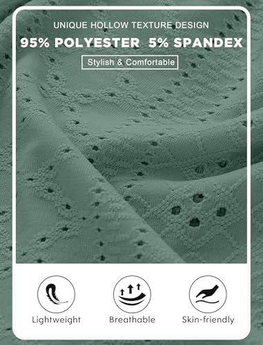 Vssjavun Mens Short Sleeve Button Down Shirts Casual Hollow Out Summer Beach Shirt