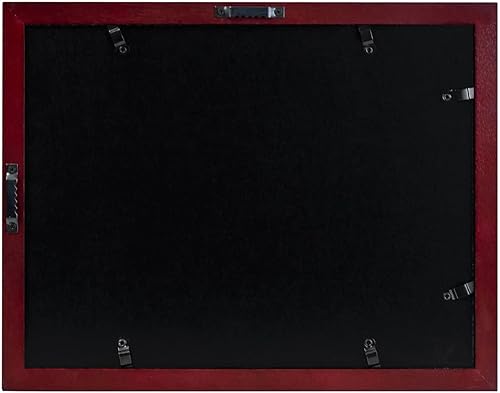 Miniatura 5 de Marco de caoba para documentos, hecho para exhibir documentos de 8.5 in x 11 in con reborde y 11 x 14 in sin reborde. Marco para documentos,