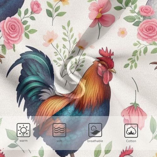 Colorful Chickens Hens Toddler Underwear Girls, Girls Underwear Cotton, 2T–8 Years3