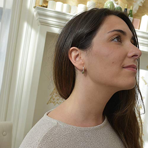 Coin Cluster Drop Mini Hoop Earrings [.925 Sterling Silver] - Dangle Disc Charms4