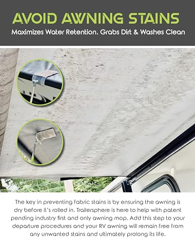 Trailersphere ESAM01 Easy Squeegee Customized Professional Rv And Home Awning Mop Rotating And Lockable Head thumb #3