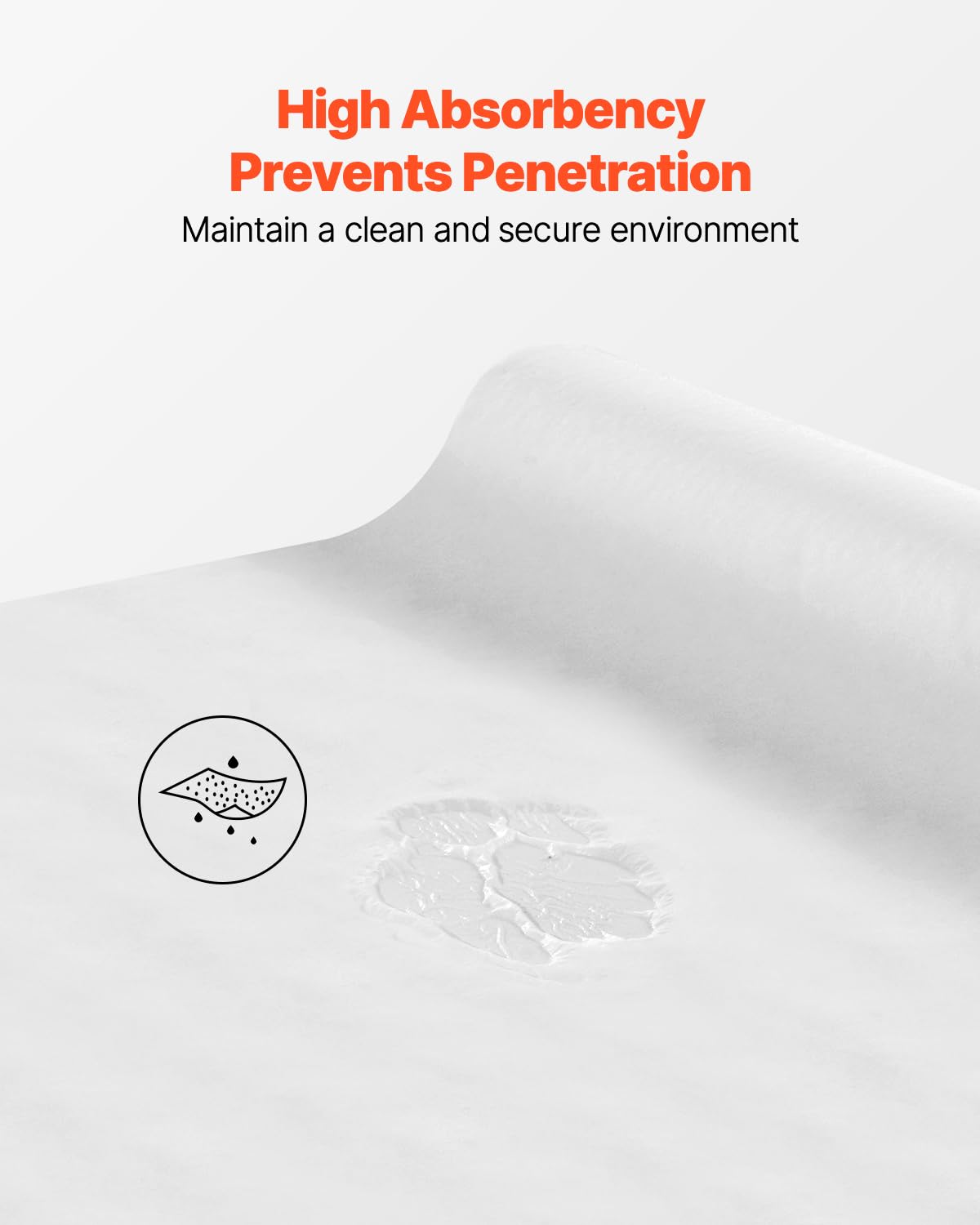 VEVOR Drap d'Examen 12 Rouleaux Papier pour Table d'Examen Médical 53,3 cm x 38,1 m, Protection Crêpée et Jetable, pour Spas, Garderies, Cabinets Médicaux, Chiropraticiens, Tables de Massage, Blanc