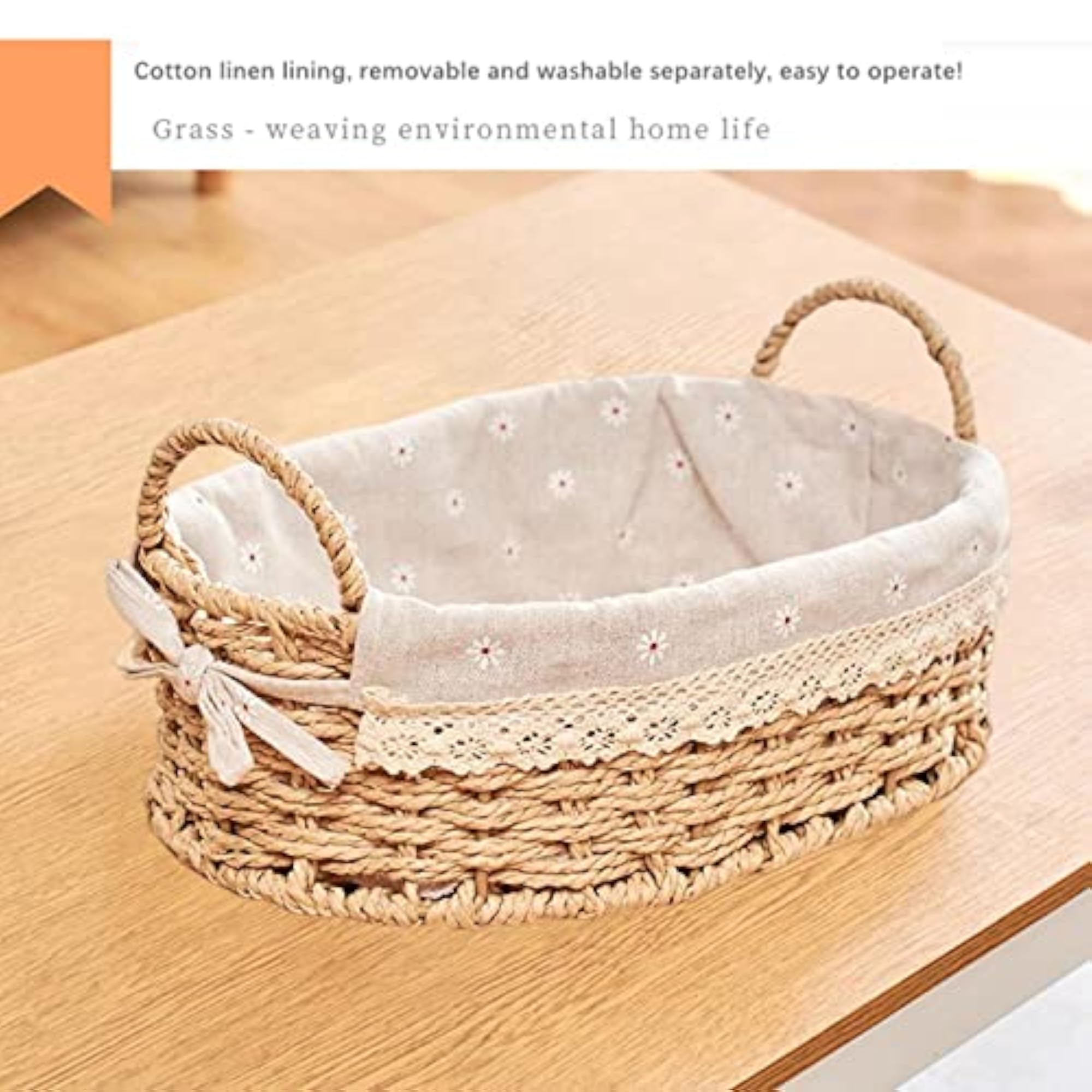 Creations Woven Storage Baskets for Food Serving