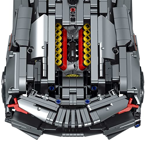 Tosbes Technik Sportwagen Modell Bausteine, 1:14 Supercar for Lamborghini Konzeptauto, 1512 Teile Sportwagen Baustein… – Bild 6