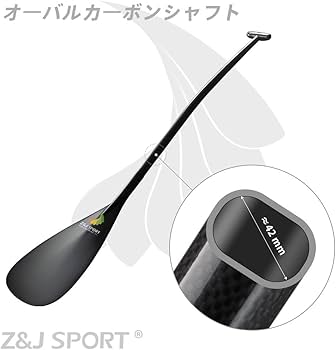 Amazon | Z＆J SPORTアウトリガーカヌーパドルフルカーボン、Tハンドル