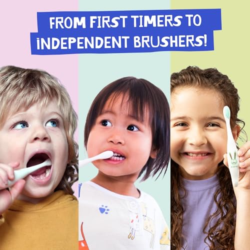Jack N' Jill Kids Toothbrush – Manual Toothbrush for Kids with Extra Soft Bristles, Suitable for Babies & Toddlers, Ergonomic Handle, Cornstarch Plant-Based Handle & Packaging - 1 Pack - Image 4