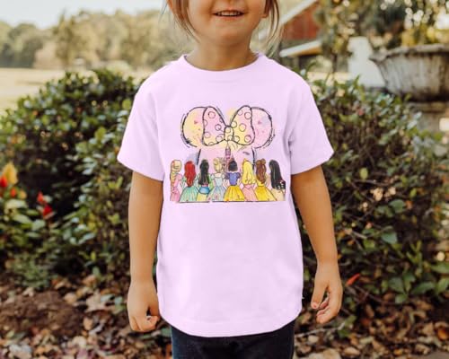 Image of Princess Shirts Toddler Girl Magic Kingdom Kid Shirt Girls Trip Tee Holiday Magical Castle Vacation Short Sleeve Tops