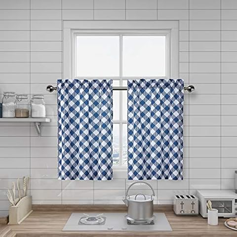 Amzdecor Kitchen Tiers Buffalo Check Plaid Cafe Décor Cover