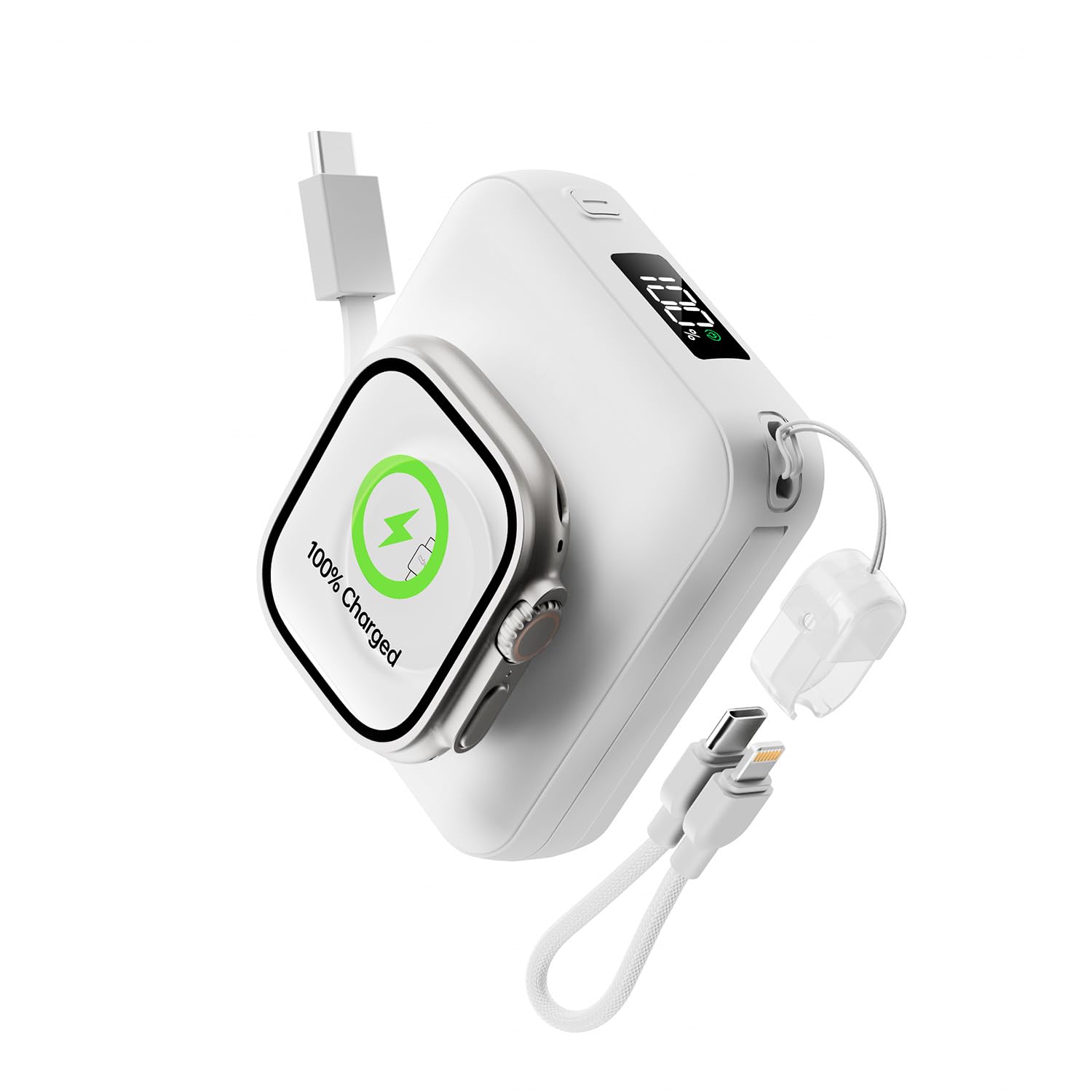 Amazon | Tindon モバイルバッテリー 12000mAh apple watch充電器 軽量