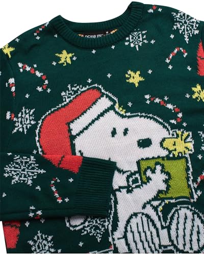 Peanuts Men's Ugly Christmas Sweater - Snoopy Crewneck Pullover Cute Holiday Sweaters for Men (Sizes: S-XL)3